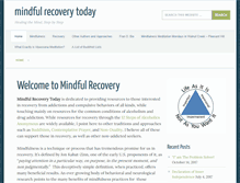 Tablet Screenshot of mindfulrecoverytoday.com